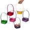 Wickerwise Set of 6 Decorative Baskets in Assorted Colors - Perfect for Easter Egg Hunts, Trick or Treat, Wedding Flower Girl Baskets, Halloween Parties, Christmas Decor, and Thanksgiving Decorations
